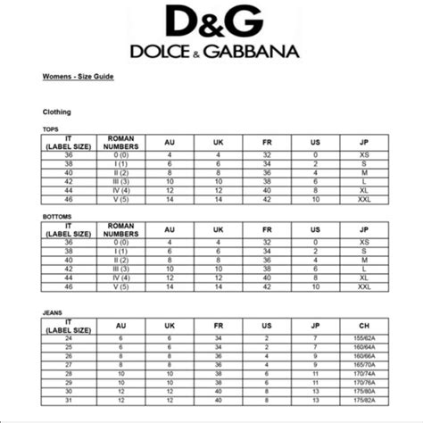 dolce gabbana guide des tailles|Customer Service .